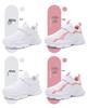 Kids' Spring Sports Shoes: Non-Slip Soft Sole Running Sneakers, White Leather, Casual Fashion for Boys & Girls