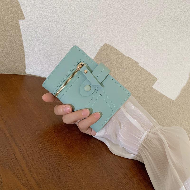 Women's wallet ins women's small wallet women's high-end short wallet multi-functional change bag