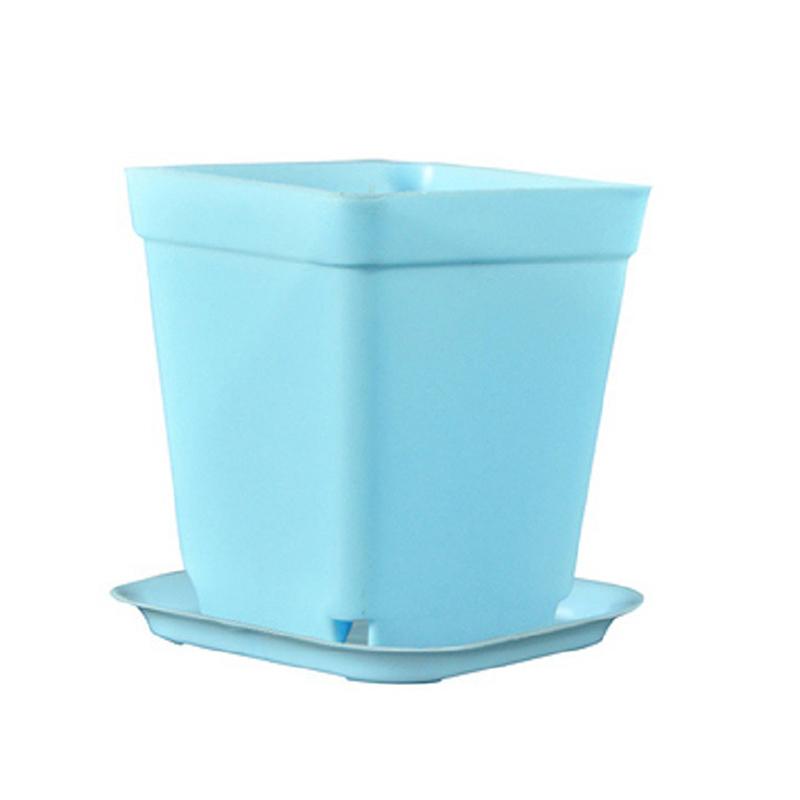 

12 упаковок маленьких квадратных горшков, разноцветных, опциональных, маленьких горшков, суккулентных, квадратных, с поддоном, пластиковых горшков для рассады