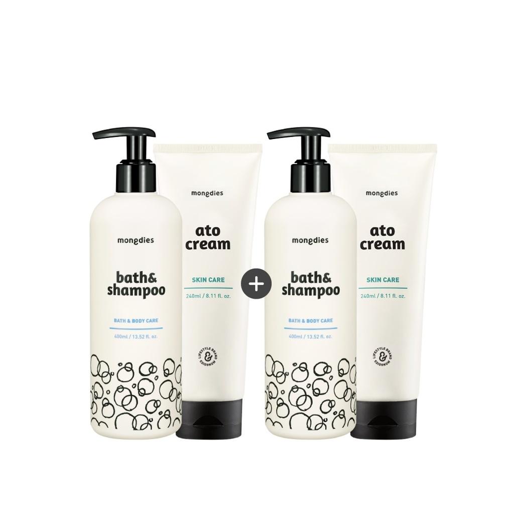 

Mongdies Best 2-piece popular set (2 bath and shampoos + 2 ato creams)