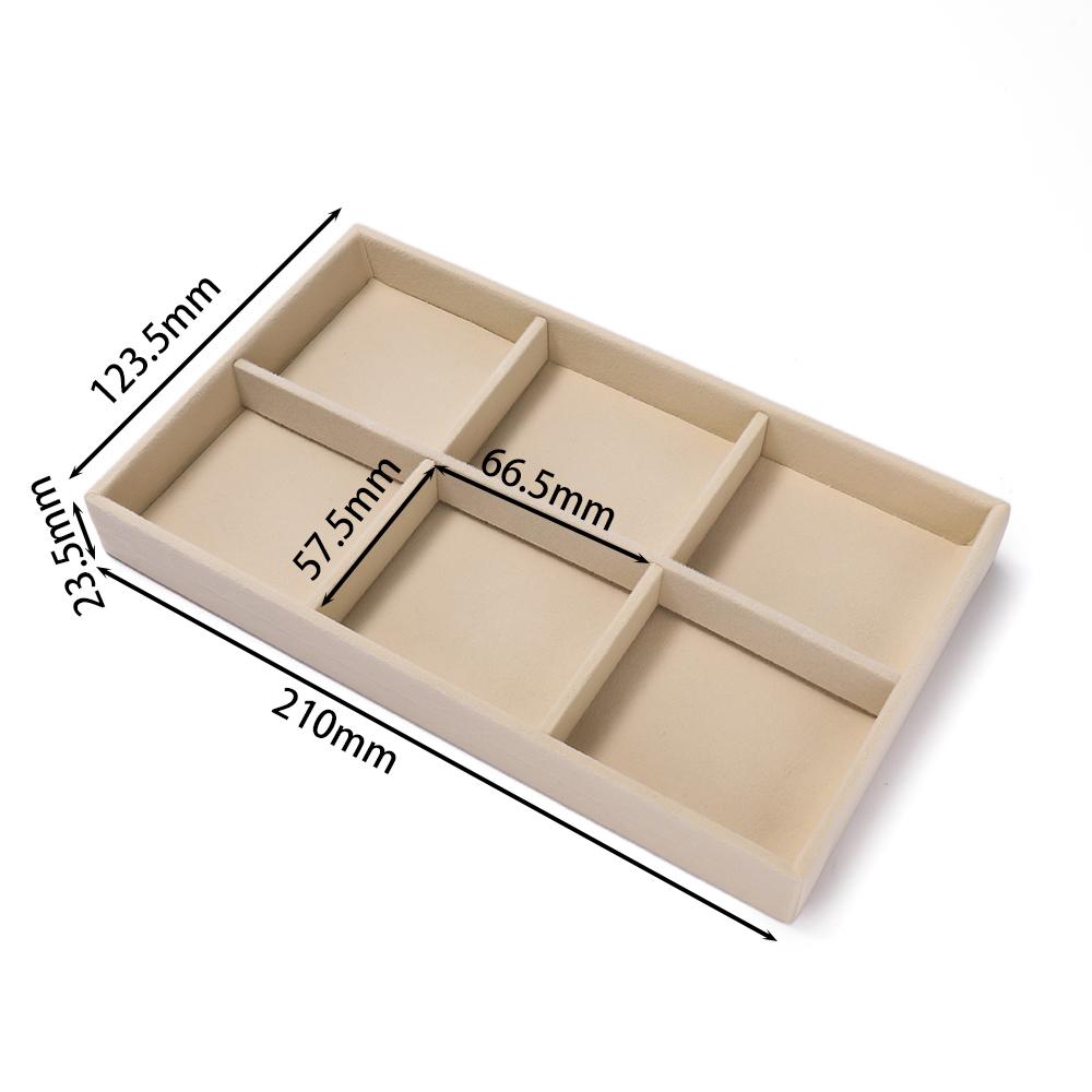 1Pc Jewelry Display Jewelry Storage Tray Jewelry Holder Portable Ring Earrings Necklace Organizer Box