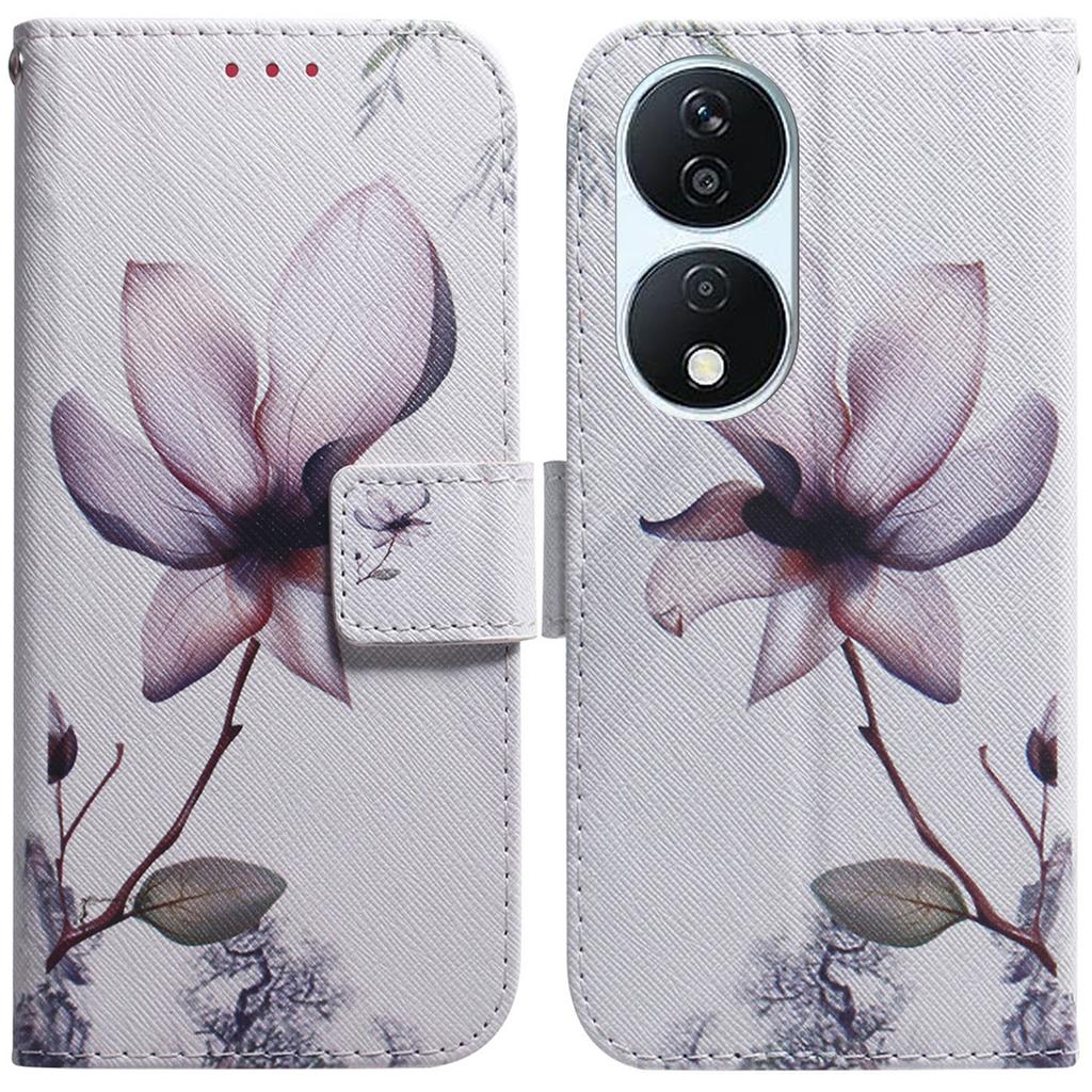 For Honor X7b 4G/90 Smart/Play 50 Plus 5G Leather Case Pattern Printing Wallet Phone Cover