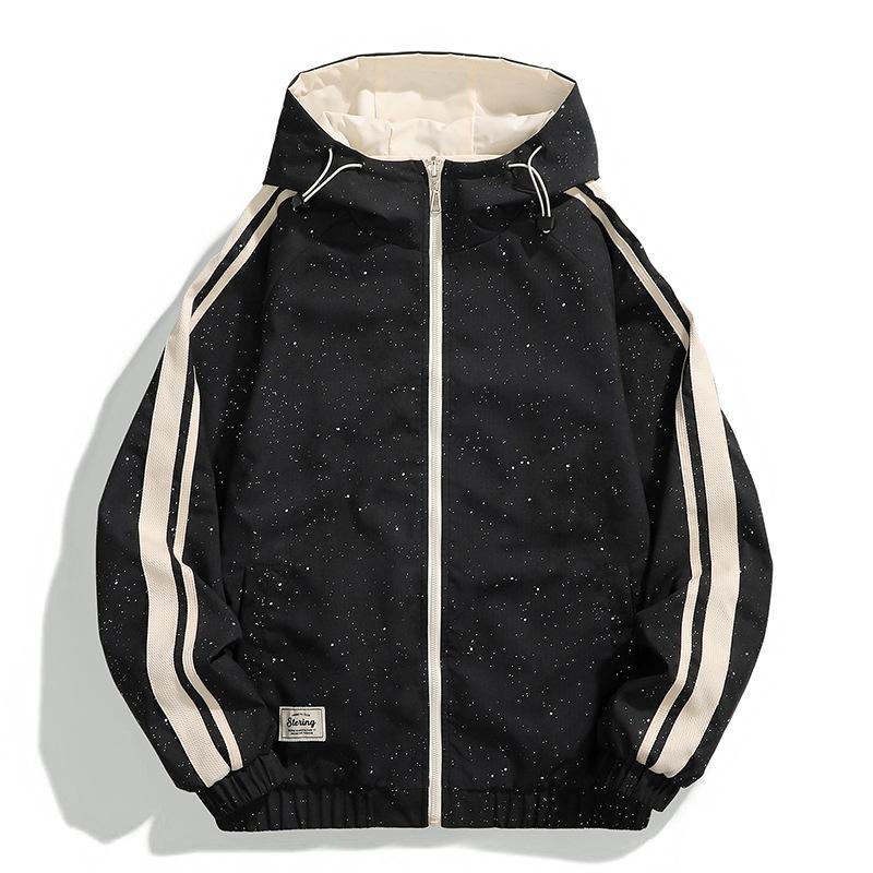 

Хлопковое пальто мужское новое зимнее с капюшоном модный бренд гипсофила двусторонняя утолщенная бархатная хлопковая повседневная куртка M