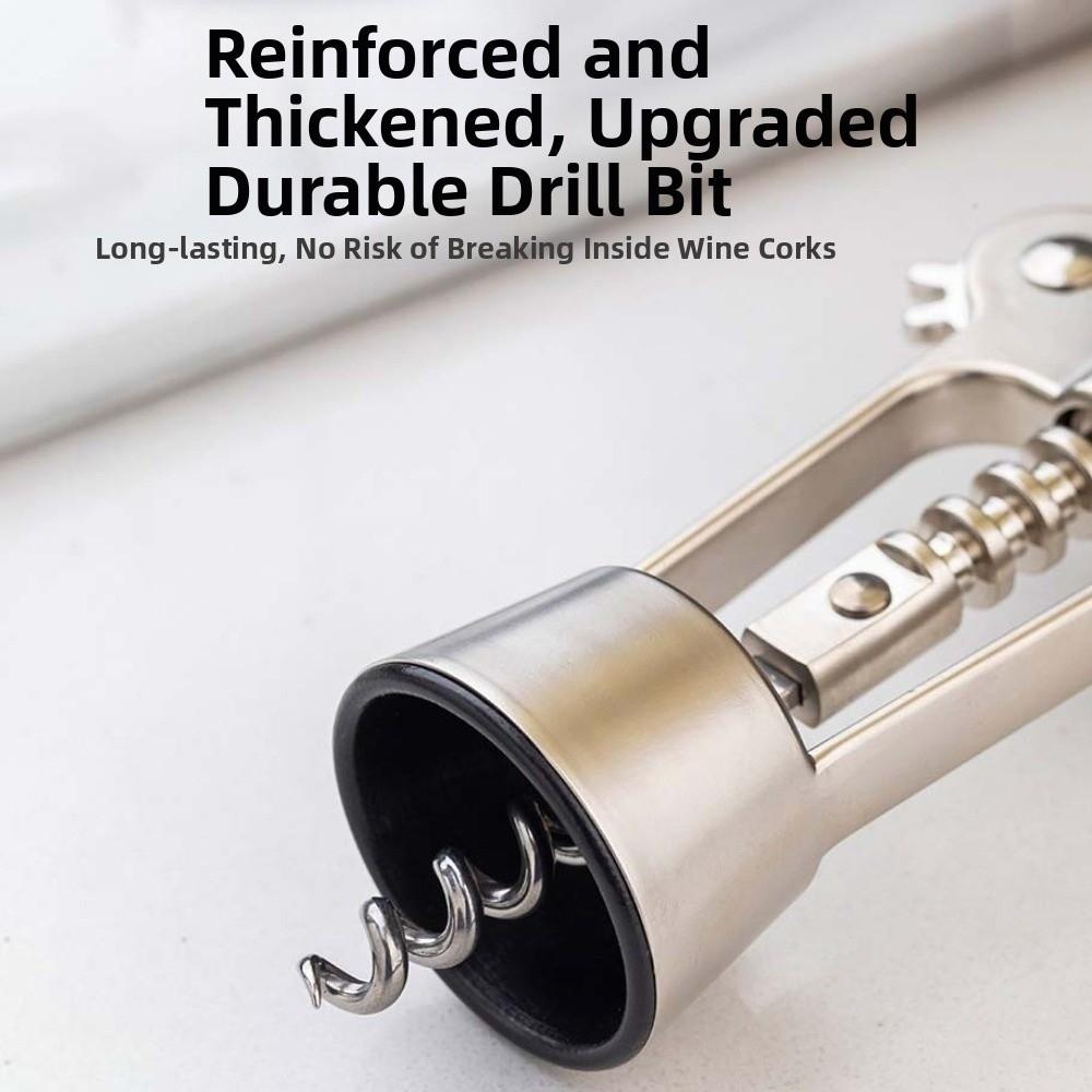 Stainless Steel Spiral Bottle Opener Wing Design Wine Cork Remover Wine Corkscrew  Restaurants