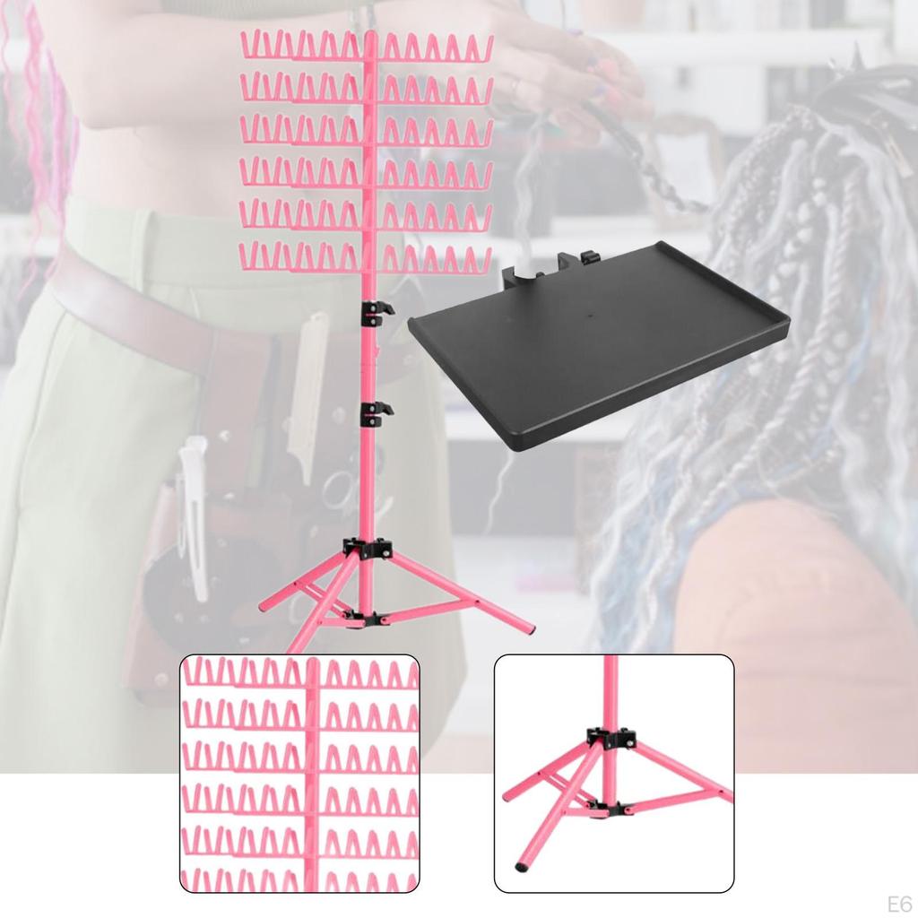 Styling Accessory Rack for Hair Braiding And Extensions