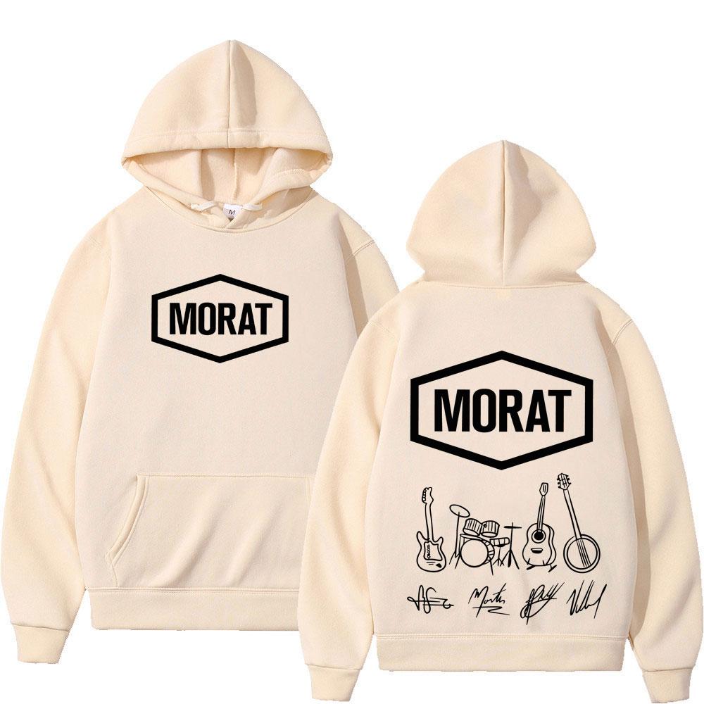 Band Morat Musikalbum 2025 Merch Bedruckte Hoodies Herren Damen Mode Sweatshirts Gothic Punk Fleece Lockere Pullover Streetwear