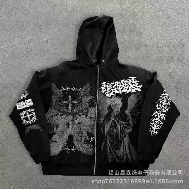 Y2K Hip Hop 3D Letter Print Hoodie Unisex Oversized Streetwear Sweatshirt Teens Adults