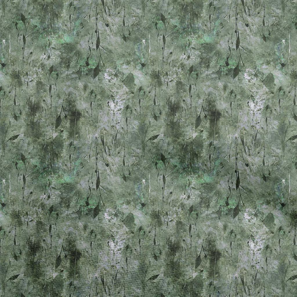 oneOone Cotton Flex Dusty Teal Green Fabric Watercolor Floral Sewing Craft Projects Fabric Prints By Yard 40 Inch