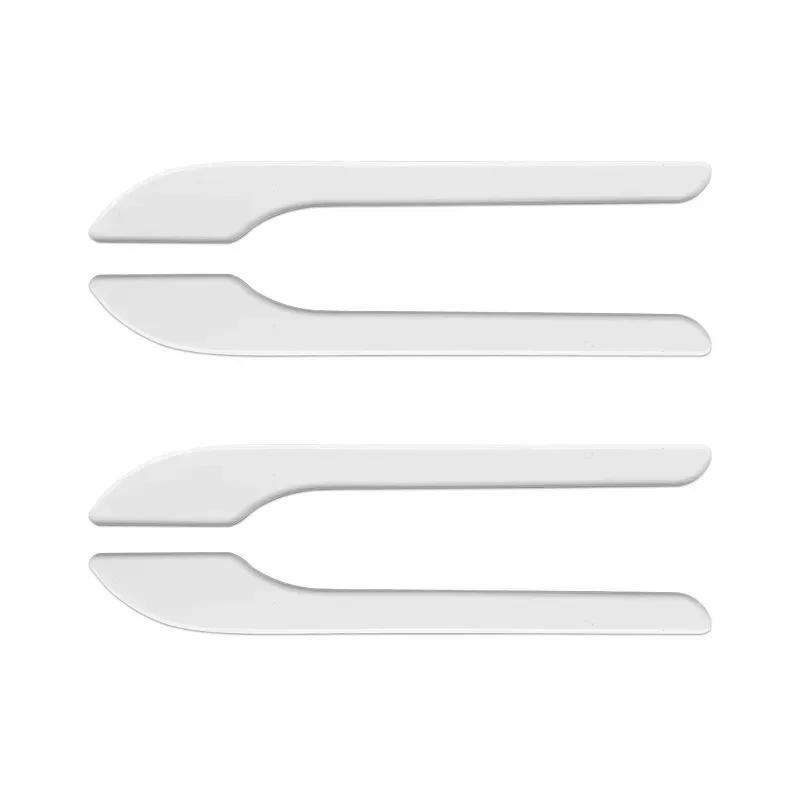 4Pcs/Set ABS Carbon Fiber Car Door Handle Wrap Cover Stickers Modification Accessories For Tesla Model 3/Y/3+ Highland 2024