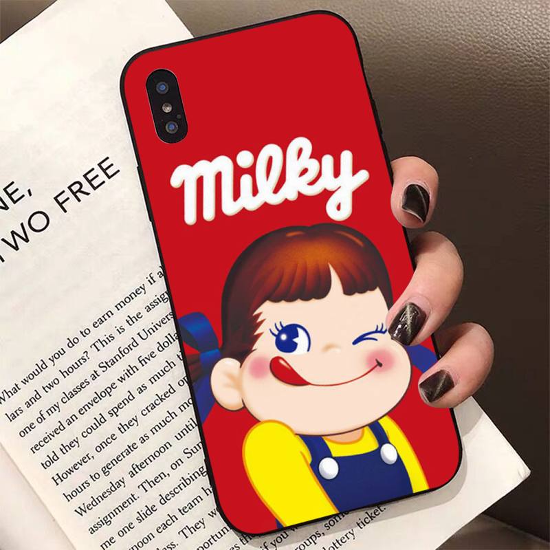 

Cartoon Fujiya Peko Milky Girl Boy Phone Case for iPhone 11 12 13 mini pro XS MAX 8 7 6 6S Plus X 5S SE 2020 XR case iphone 12 mini