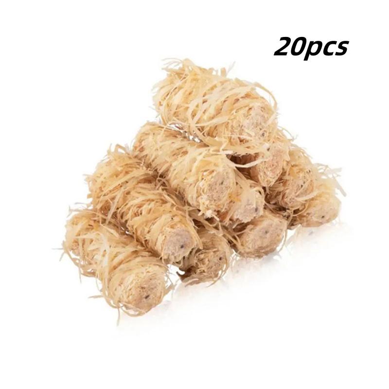 10/20pc, All Natural Fire Starters - Indoor and Outdoor BBQ Charcoal Grill, Bonfire, Pellet Stove, Firewood - BBQ Gifts for Men.