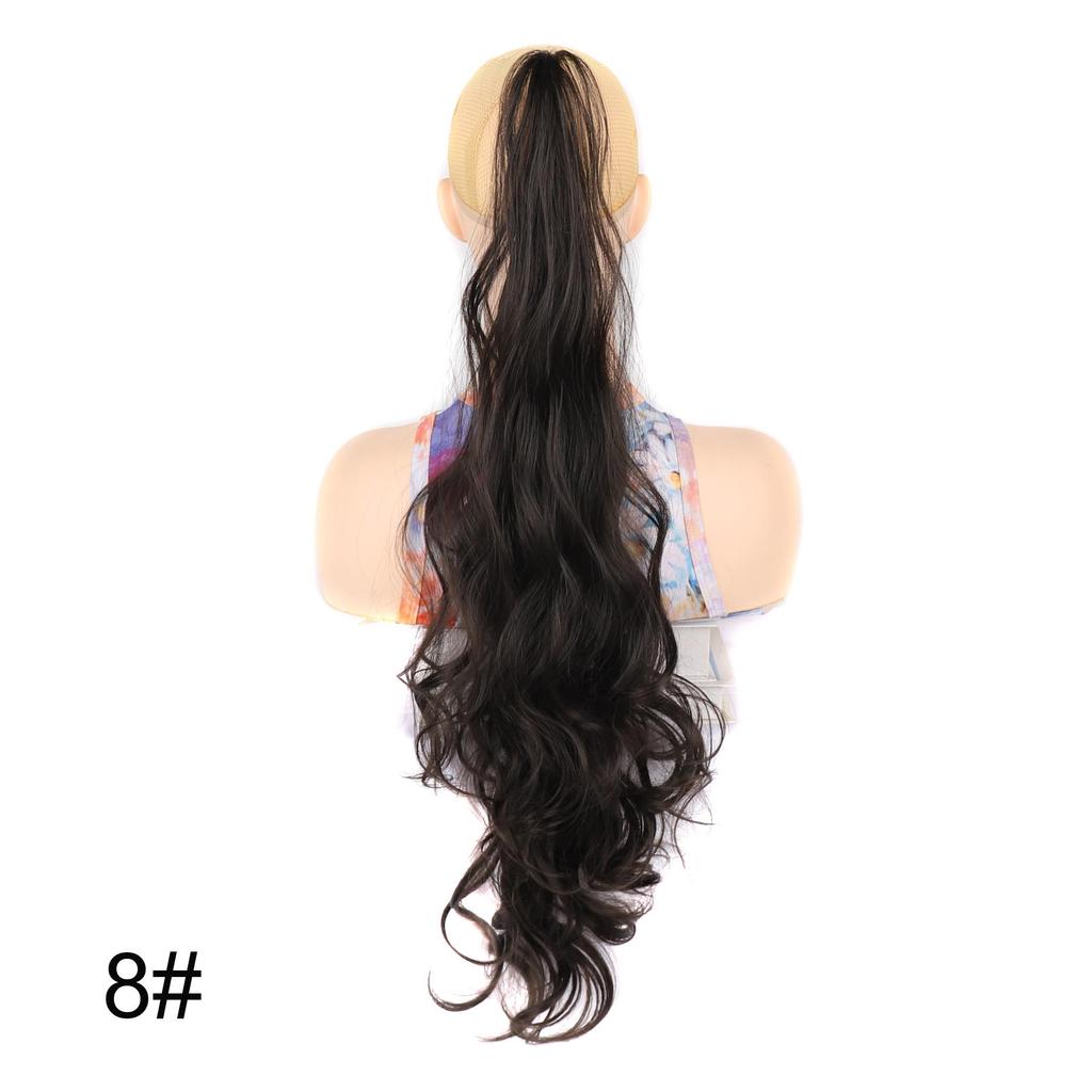 32 Zoll Langes Welliges Pferdeschwanz-Haarteil Flexibles Umwickelbares Pferdeschwanz-Haarteil für Damen Natürliches Aussehen Synthetisches Haar-Add-On