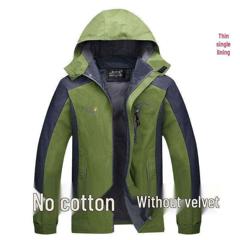 Men's Thickened Plus Velvet Winter Cotton Padded Jacket, Workwear, Plus Size