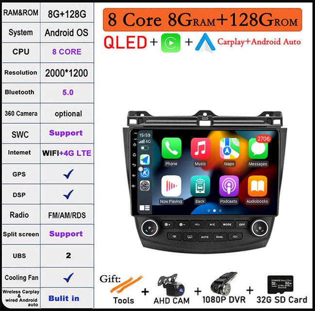 9 lnch For Honda Accord 7 2003-2007 DSP/Screen Car Radio Multimedia Video Player Navigation GPS Stereo Auto Head Unit BT