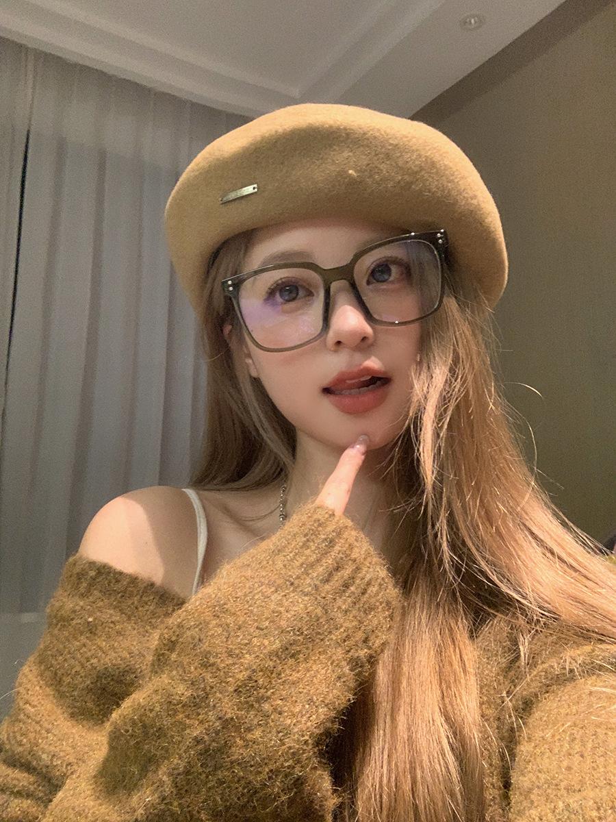 

Новый берет из чистой шерсти Selected Australia женский осенне-зимний классический универсальный для маленького лица ретро шляпа художника average size (54-59cm)