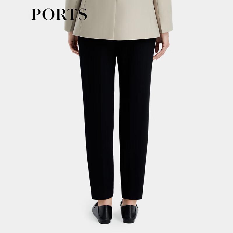 PORTS Women's Black Stretchy Skinny Commuter Pants