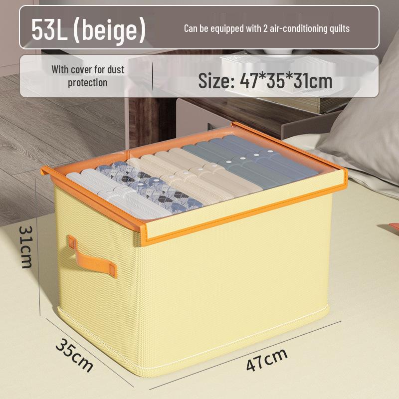 Wardrobe Storage Box: Cotton Linen Foldable Organizer for Clothes and Pants