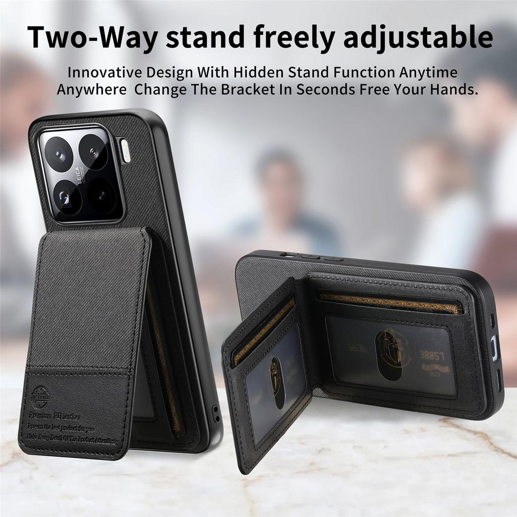 Phone Case for Xiaomi 15T Poco F7 X7 MI 17 Pro Max RFID Leather Wallet Card Back Cases for Redmi 15c 14c 13C Note15 14 Pro Plus