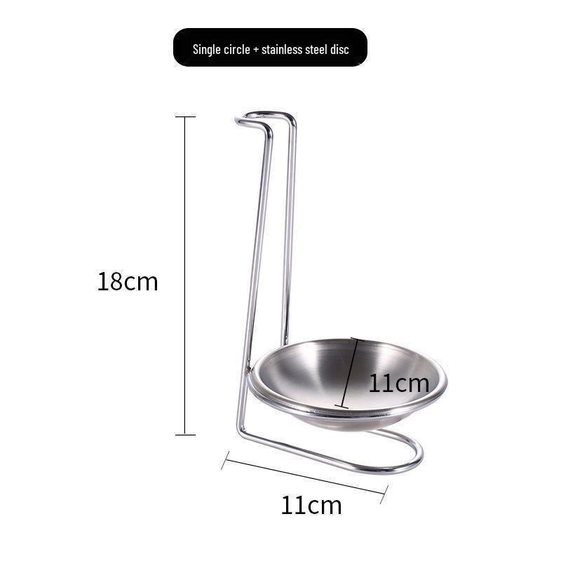 Stainless Steel Soup Ladle and Colander Holder Stand for Restaurants