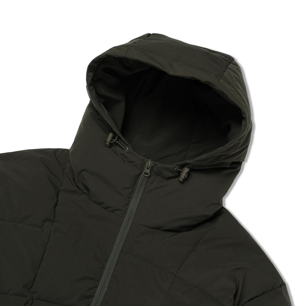 Andagain Essential Light Hooded Puffer (Olive
