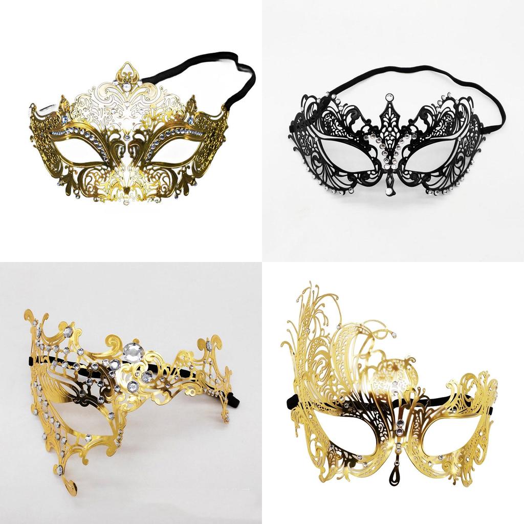 Stylish Metal Mask For Costume Parties And Halloween Events Intricate Cutouts