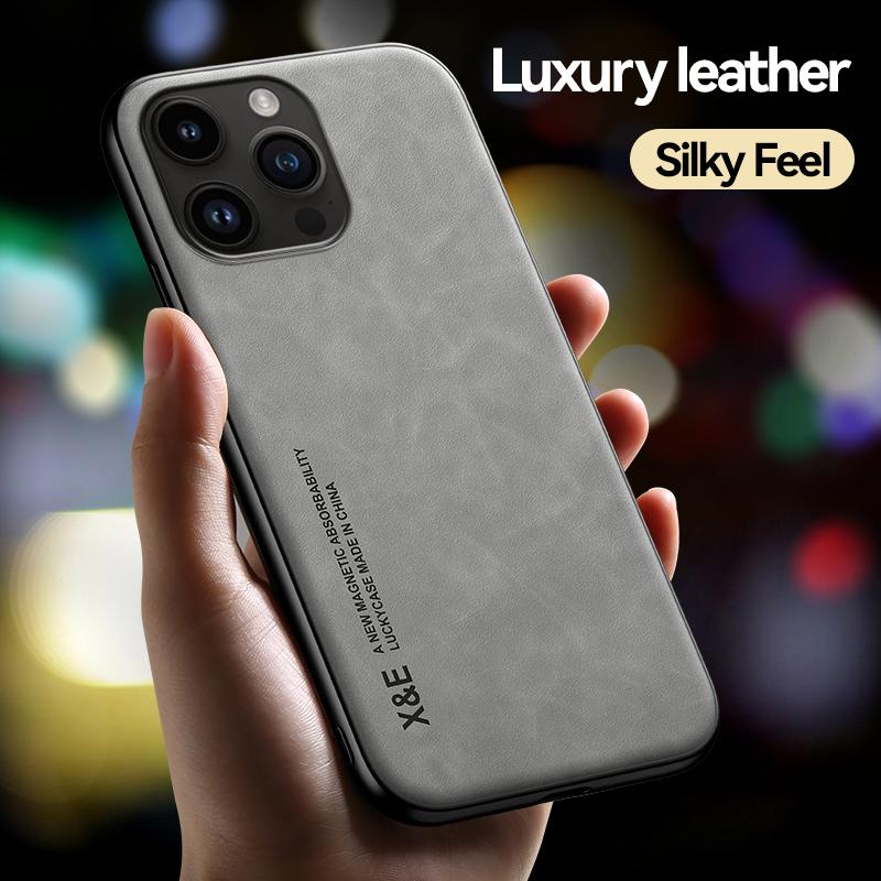 Shockproof Case For iPhone 15 14 13 12 11 Pro Max Plus Mini SE 2022 Protective Cover Built-in Magnetic Car Holder Coque Funda