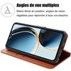Coque de protection - BOOLING - pour Samsung Galaxy A36/A56 5G - Cuir Synthétique - Marron - Antichoc