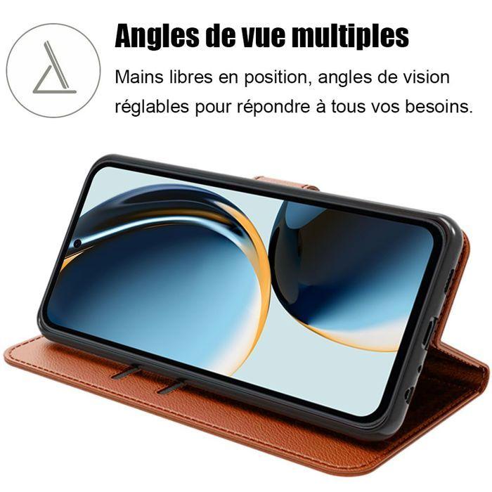 Coque de protection - BOOLING - pour Samsung Galaxy A36/A56 5G - Cuir Synthétique - Marron - Antichoc