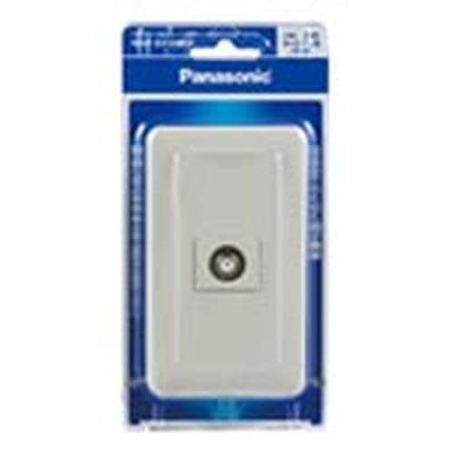 Panasonic Full Color Embedded High Shield TV Terminal for Home Use Current Passing Type 10-3224MHz Modern Plate Included Milky White/P WNP3013MWP