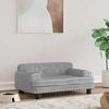 Dog Bed - Exclusive House - Light Grey - Padded Velvet - 70×45×30 Cm (small)