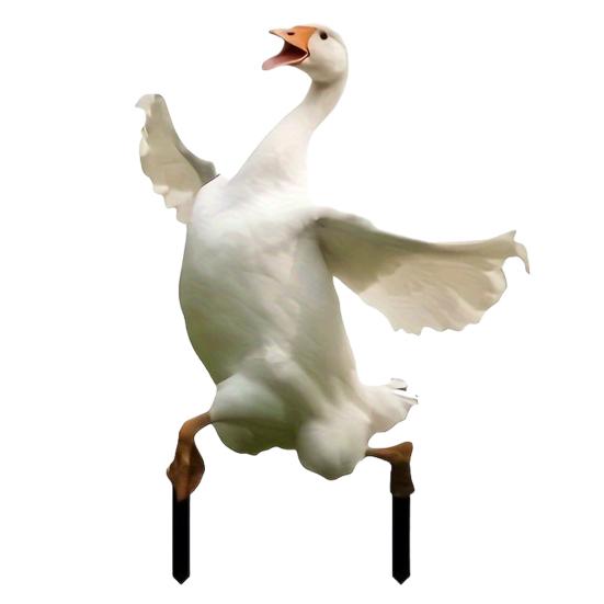 Realistic Acrylic Animal Yard Stake, 2D Flat Chicken Goose Bird Bunny Garden Sign for Pathway, Patio, Lawn Outdoor