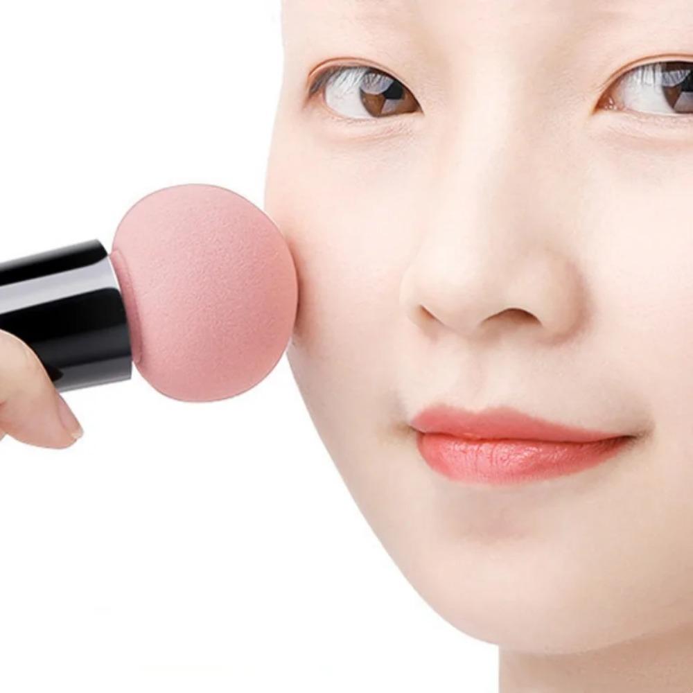 2PCS/Set Long Handle Mushroom Head Makeup Sponge Super Soft for Dry Wet Dual Use Air Cushion Puff Make Up Sponge