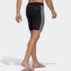 Adidas High Waist Straight Leg Shorts with Logo Print Men Bottoms Black HD3531