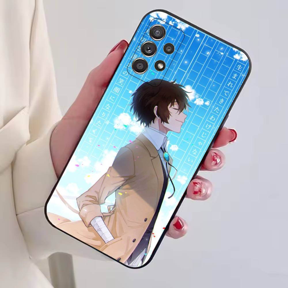 Dazai Osamu Anime Bungo Stray Dogs Phone Case For Samsung S25,S24,S21,S22,S23,S30,Ultra,S20,Plus,Fe,Soft Silicone Black Cover
