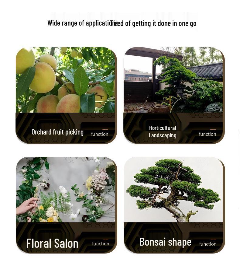 SK85 Steel Multi-functional Pruning Shears for Thick Branches and Fruit Trees - Garden Scissors and Tools