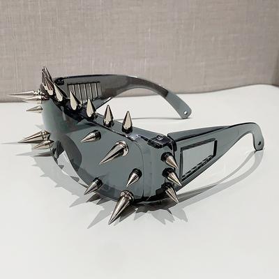 Steampunk Nagy Keretes Szegecses Napszemüveg Nőknek Férfiaknak Vintage Luxus Márka Designer Napszemüvegek Népszerű Egyrészes Szemüveg
