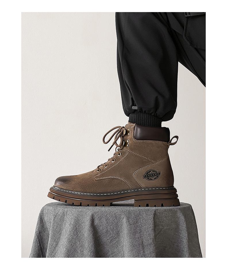 Pánské retro vysoké martensky - podzimní ležérní styl 2024