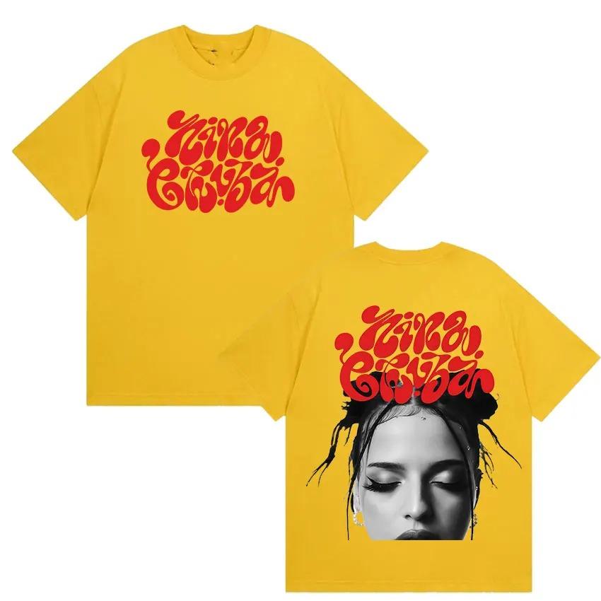 Nina Chuba Album Tour Print Tees for Fans Men Women Hip Hop Clothing Short Sleeve Tshirts Retro Fashion Oversized Cotton Tops