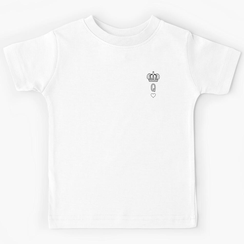 Quintessential Queen of hearts Crown detail - Century gothic style edition (dark mode edition) Kids T-Shirt 140