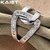 925 Sterlingsilber Eingelegter Kristall 7-10 Ring für Damen Modeaccessoires Schmuck