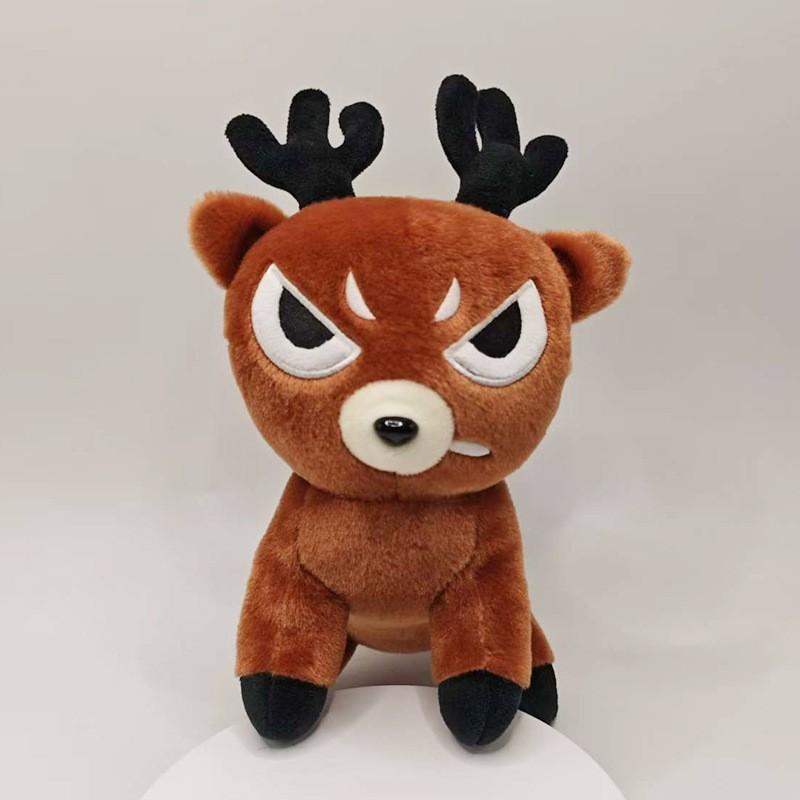 New Plush Game Merchandise Brown Stand And Sit Elk Deer White Owl Stuffed Doll Pillow For Kid Gifts