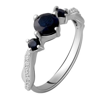 Silver Ring with Natural Sapphire 1.62ct (2061168)