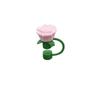 Heat-resistant Rose Flower Straw Cover Silicone Flower Straw Toppers for Stanley Cup
