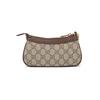 Gucci Ophidia Double G Logo Zipper Closure Canvas And Leather Mahjong Bag Women Shoulder Bag Beige Ebony 764960-K9GSG-8367