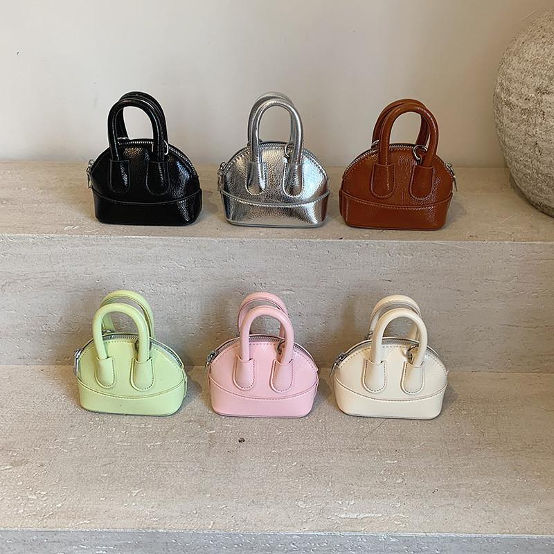 Urban Minimalist Pu Shell Bag With Zipper For Daily Girls