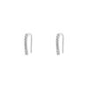 Diamond-inlaid Ear Hooks Exquisite Simple Niche Temperament Cold Style Minimalist Ear Piercing Ear Decoration