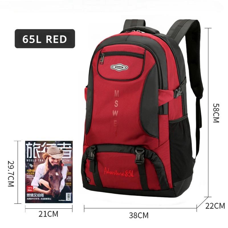 2024 New Outdoor Travel Backpack 50L/65L/85L Large Capacity Duffle Bag High Quality Oxford Waterproof Breathable Travel Bag Business Trip Hiking Bag