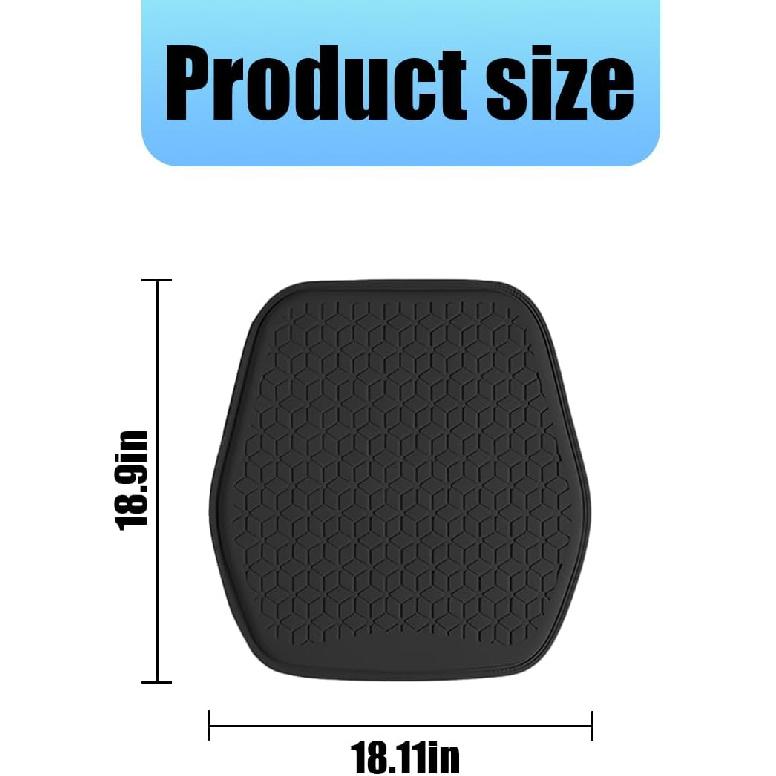 Gel Car Seat Cushion, Non-Slip & Comfortable Automotive Chair Protector Pad For Driving, Breathable Vehicle Interior Mat Cover Accessories, Universal