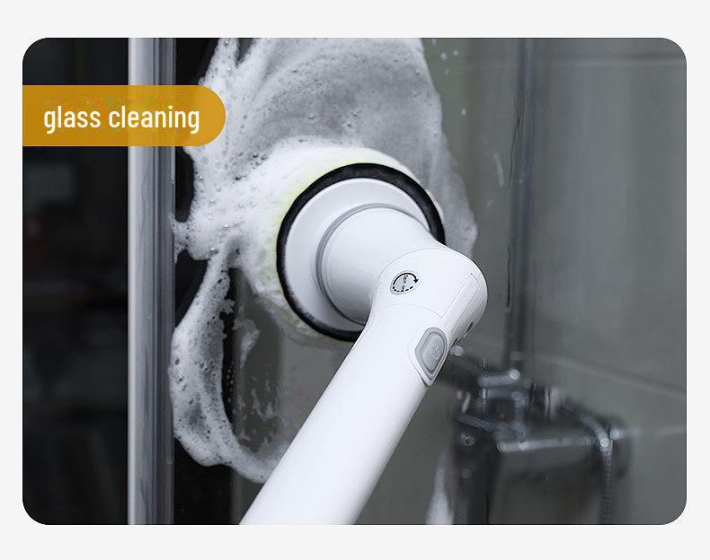 New Telescopic Electric Cleaning Brush: Long-Handle, No-Bend, Rotating Mop for Easy Cross-Border Cleaning