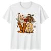 Love Unisexs TShirt Leopard Print Pumpkin Fall Thanksgiving Gift For Her